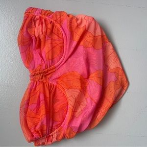 Zara pink and orange corset crop top